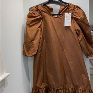 Zara bronze dress
